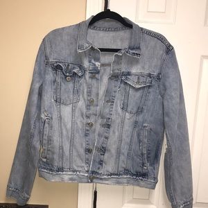 GAP Distressed Denim Jacket (Light rinse)